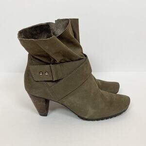 Paul Green Naomi Heeled Leather Ankle Booties Size 5.5